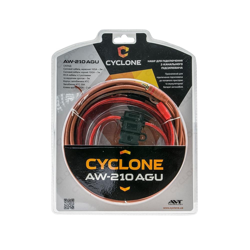 Набор для подключения 2-х канального усилителя CYCLONE AW-210 AGU (НФ-00000259)