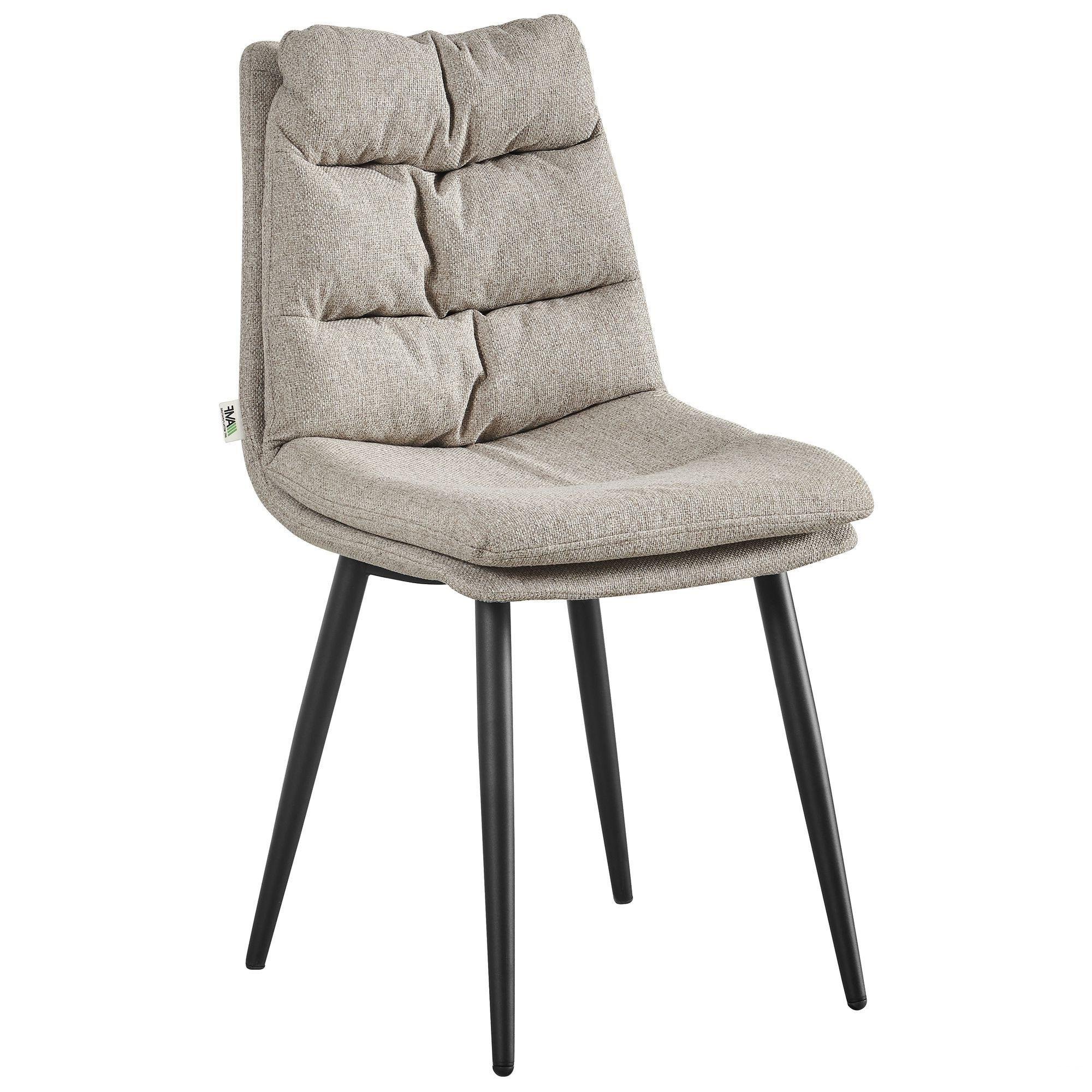 Стілець AMF Barni Чорний/Бежевий (555348) - фото 1 Стілець AMF Barni Чорний/Бежевий (555348) - фото 1