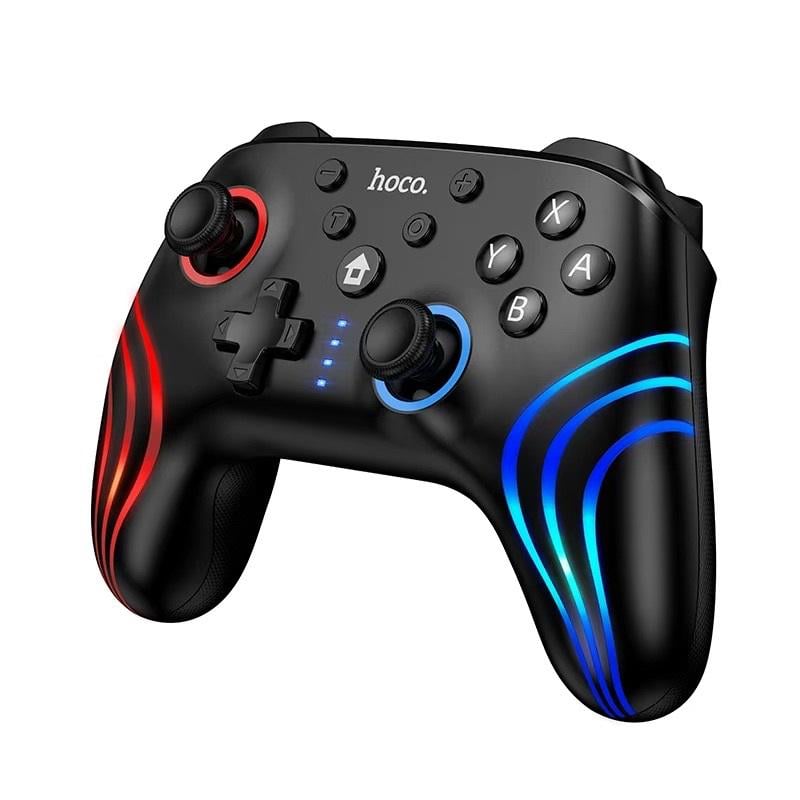 Геймпад бездротовий Hoco GA2 800mAh SWITCH 1/2.PC Unicorn multi-function wireless game controller Black (6942007666602) Геймпад бездротовий Hoco GA2 800mAh SWITCH 1/2.PC Unicorn multi-function wireless game controller Black (6942007666602)