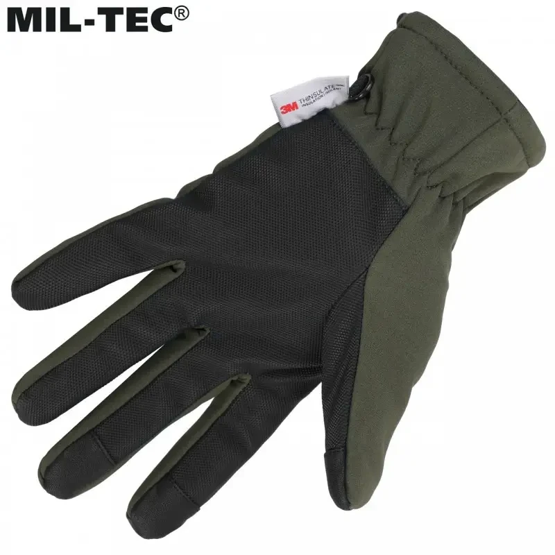 Перчатки Mil-Tec SoftShell Thinsulate 12521301 Olive - фото 3