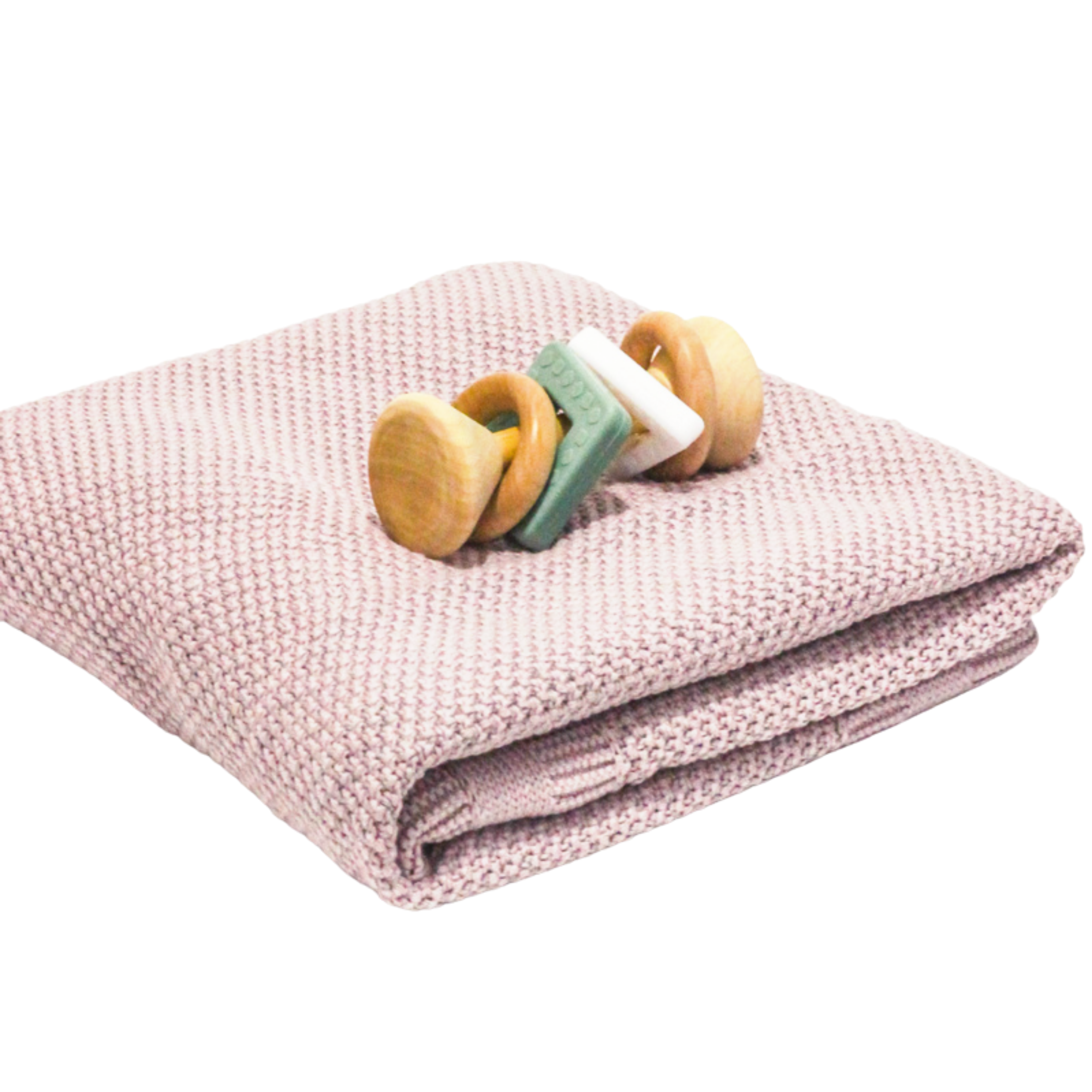 Плед вязанный Рогожка Лила 80х100 см