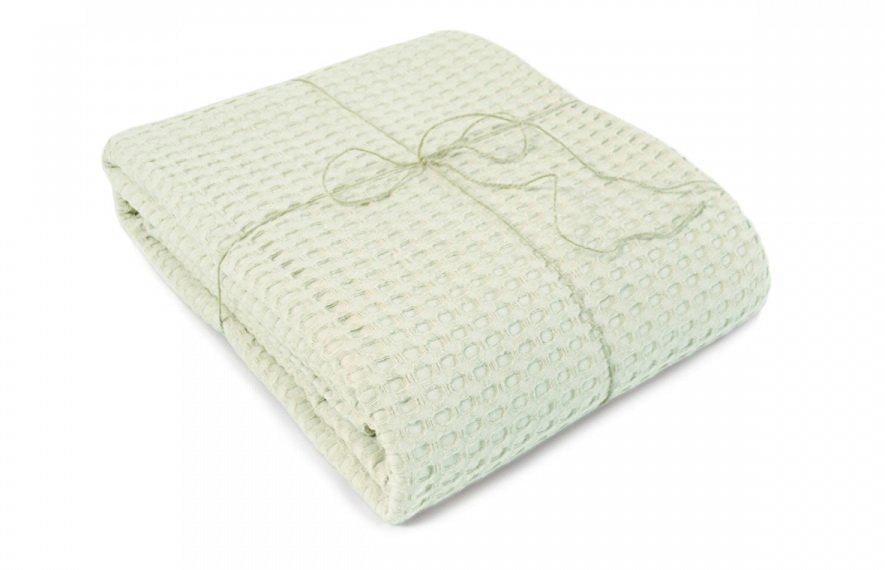 Вафельное покрывало Lotus Jessa 150х230 Olive (143787)
