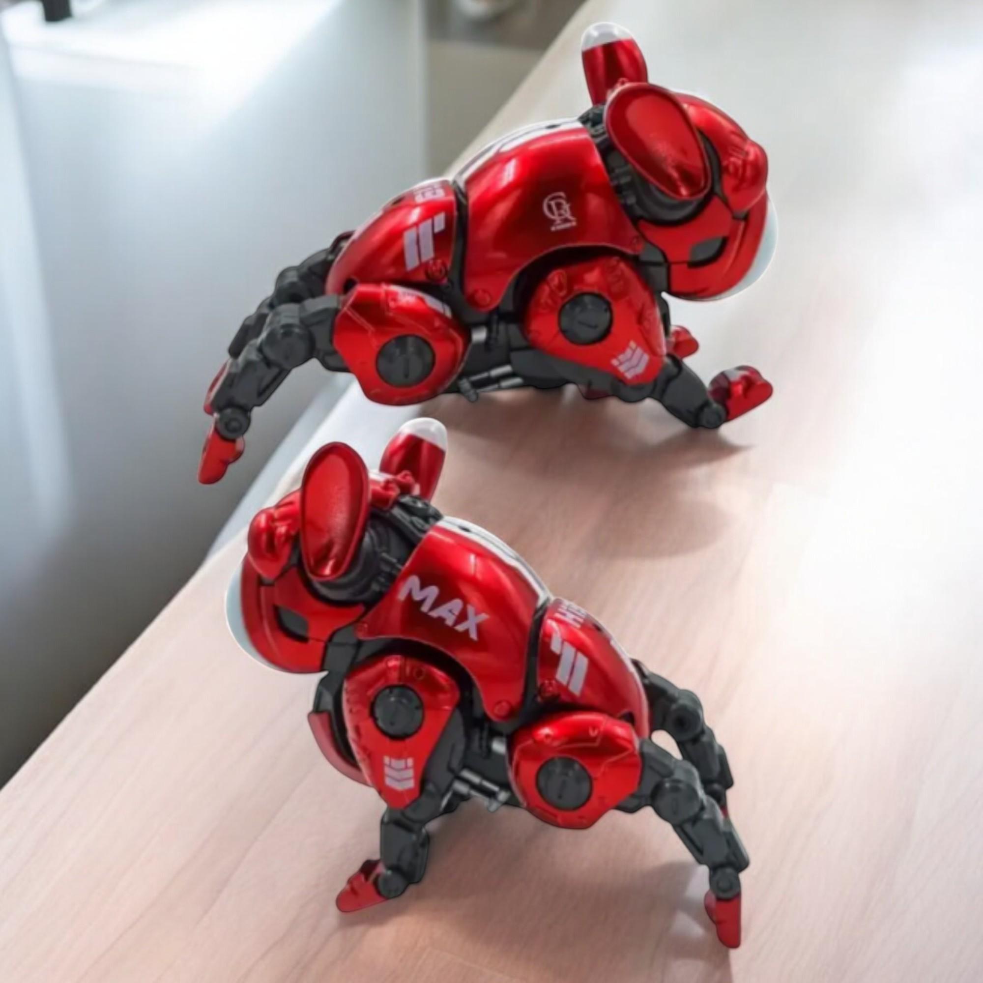 Інтерактивний песик MIC Dou Beast Dog Бульдог підставка під телефон звукові/світлові ефекти Red (G_0783-363YRed) - фото 2 Інтерактивний песик MIC Dou Beast Dog Бульдог підставка під телефон звукові/світлові ефекти Red (G_0783-363YRed) - фото 2