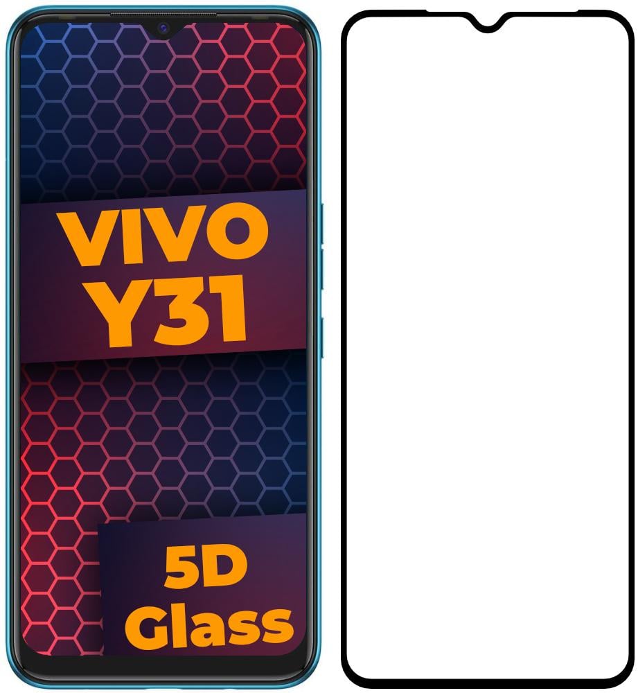 Стекло 5D Vivo Y31 защитное Full Glue (21108)