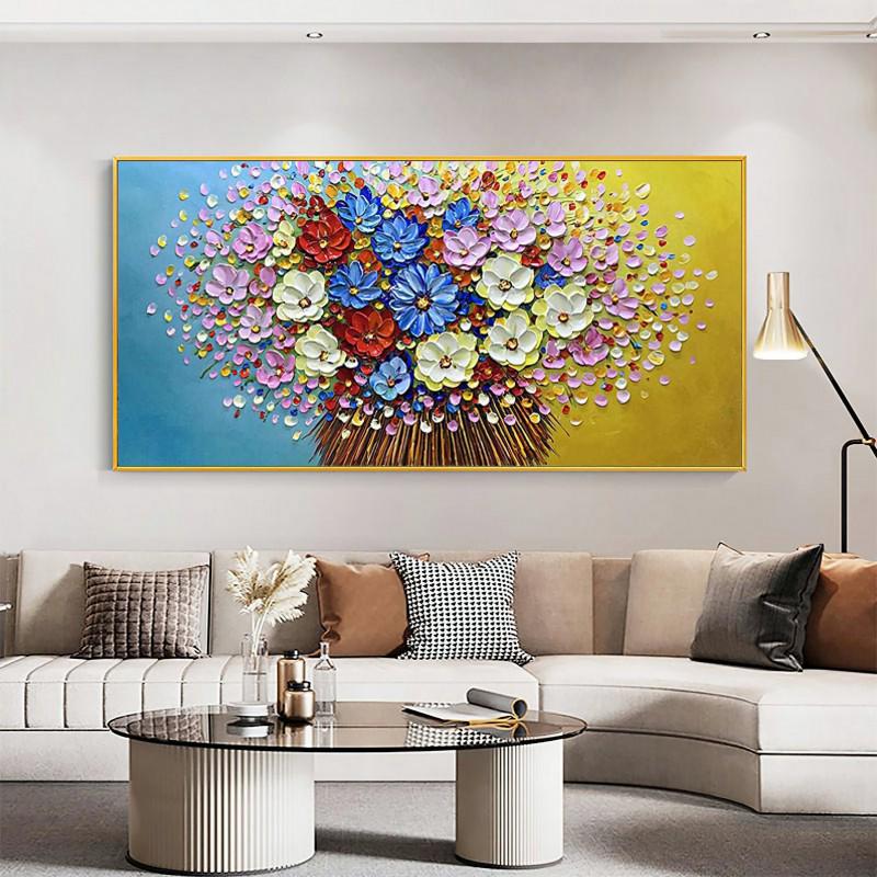 Картина на холсте ArtSale Цветы 50х100 см flwr0082