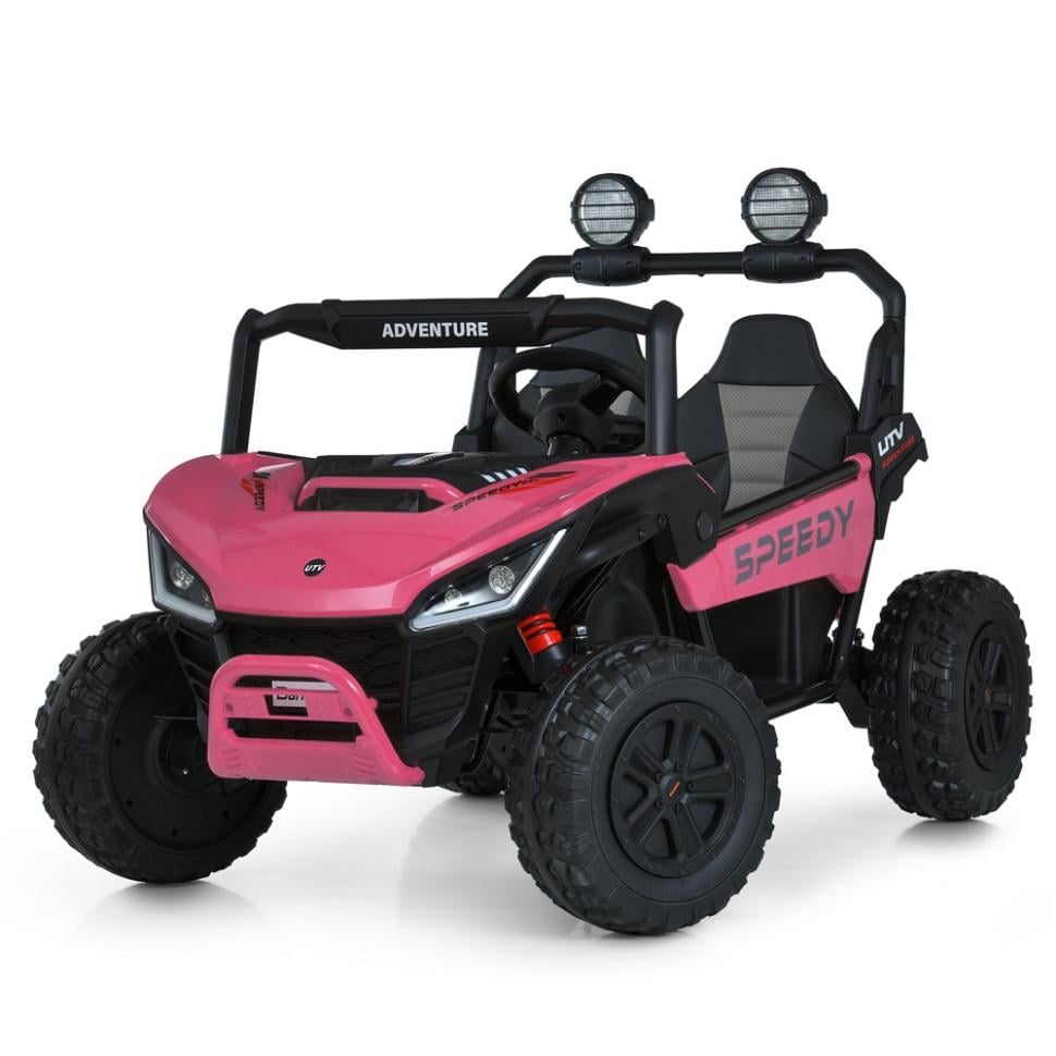 Детский электромобиль Джип Bambi 12V до 60 кг с пультом Розовый (DE-169-E-699)