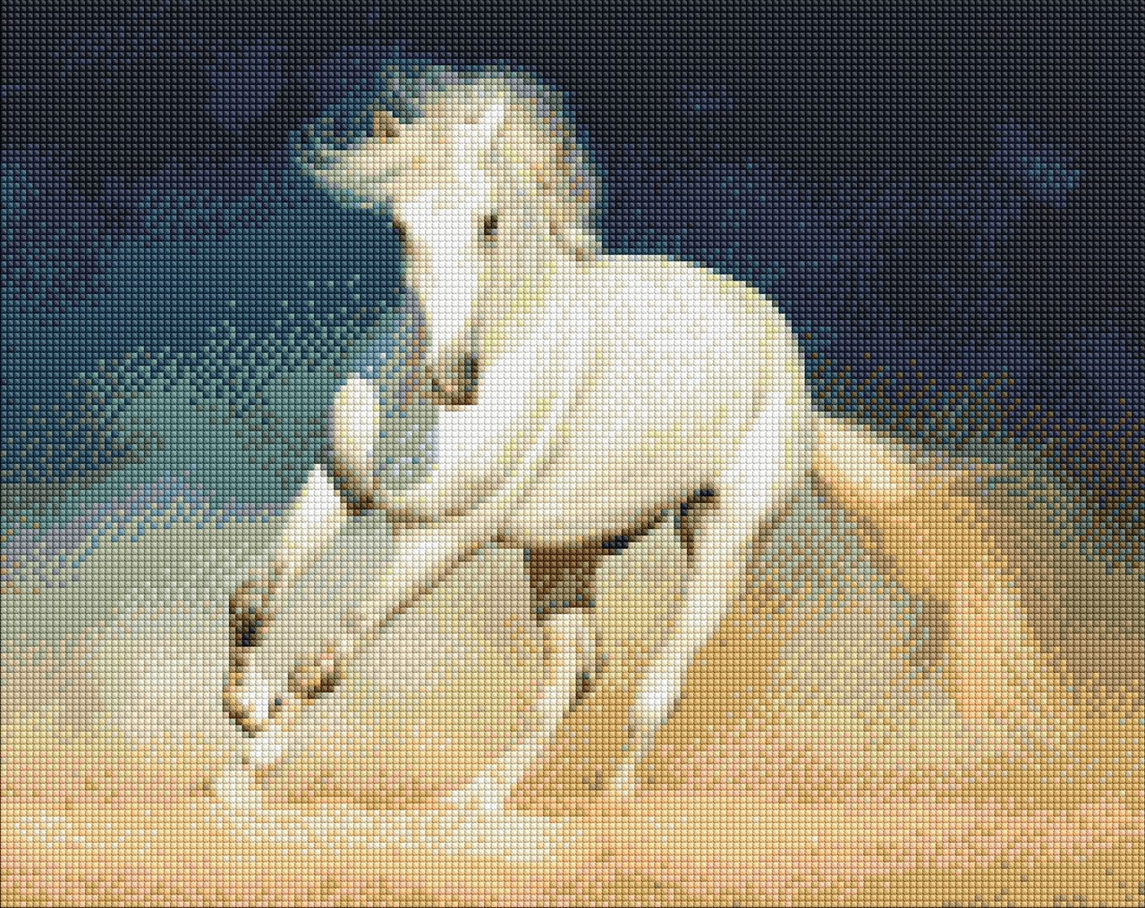 Алмазная мозаика Белая грация 40x50 см (00437)