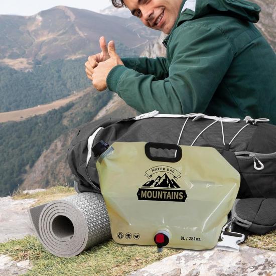 Канистра-пакет для воды сложная производная с краном 8 л Хаки (128571) - фото 3 Канистра-пакет для воды сложная производная с краном 8 л Хаки (128571) - фото 3