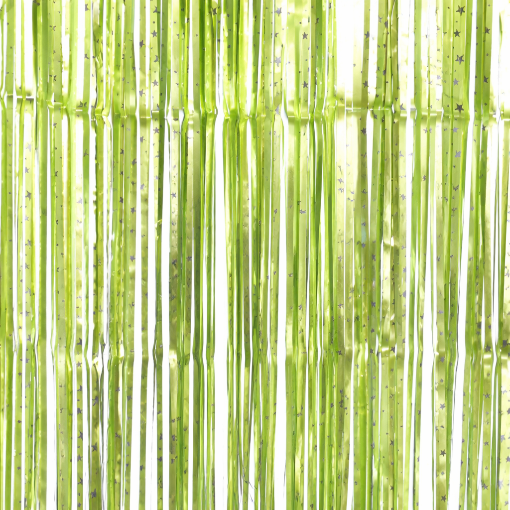 Дощик для фотозони з принтом зірок 2x1 м Салатовий матовий (1503)