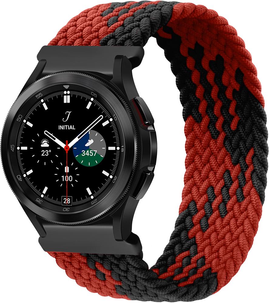 Ремінець Solo Loop Multi для Galaxy Watch 4 Classic 46 мм (145 мм) Black Red (26285-44)