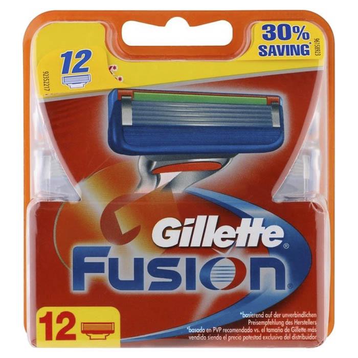 Сменные кассеты для бритья Gillette Fusion 12 шт. (1651779541)
