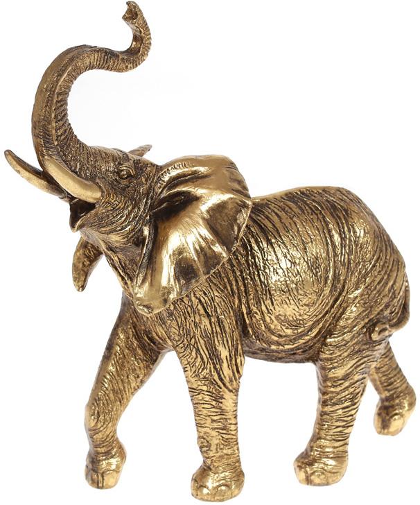 Декоративная статуэтка Слон 24,5х28 см Бронза (BD-450-880)