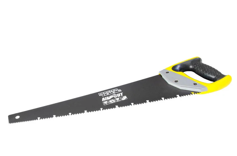 Ножівка столярна MasterTool ALLIGATOR 9TPI MAX CUT розжарений зуб 3-D заточування тефлонове покриття 450 мм Black (14-2445)