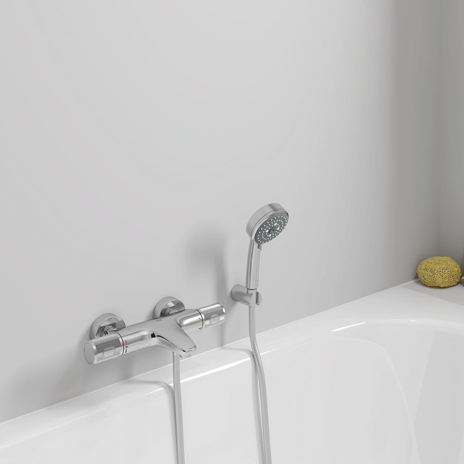 Cмеситель для ванны Grohe Grohtherm 1000 Performance 34830000 с термостатом Хром (171039) - фото 10