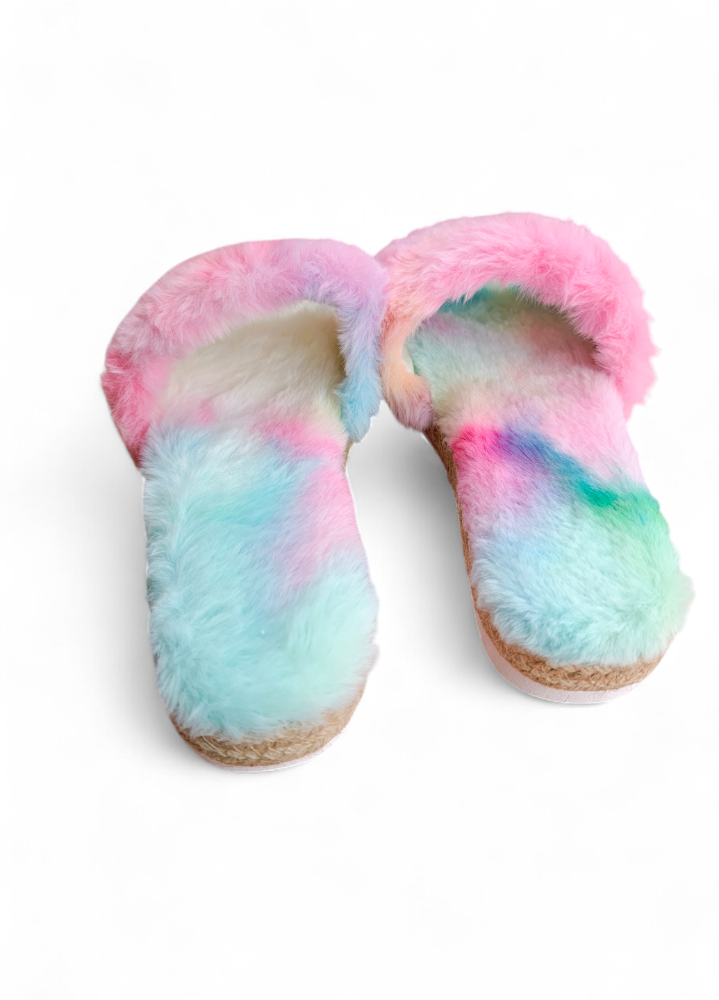 Тапочки женские Bamboo меховые р. 38 Разноцветный (7989) - фото 7
