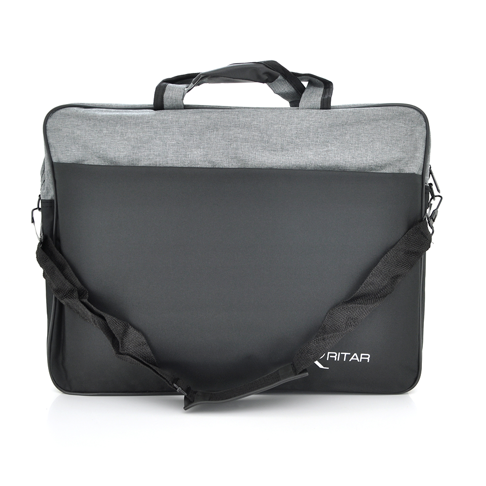 Сумка для ноутбука Ritar Q65 джинсова тканина 17" Black-gray (25739986)