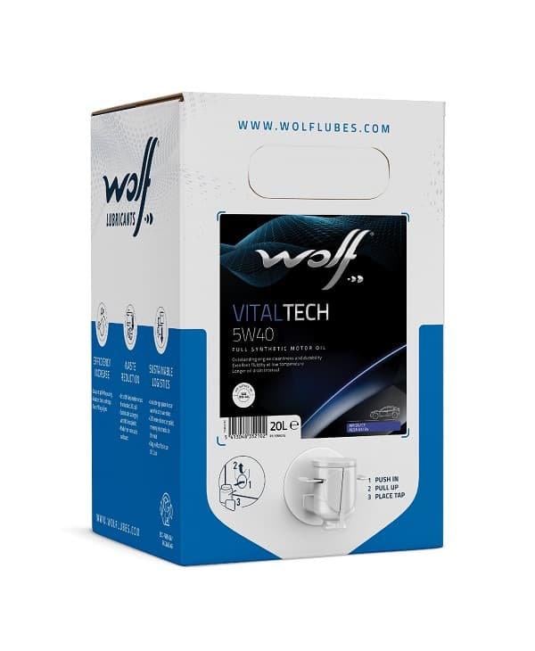 Моторное масло WOLF VitalTech B4 Diesel BIB A3/B4 SN/CF 5W-40 20 л (1051076)