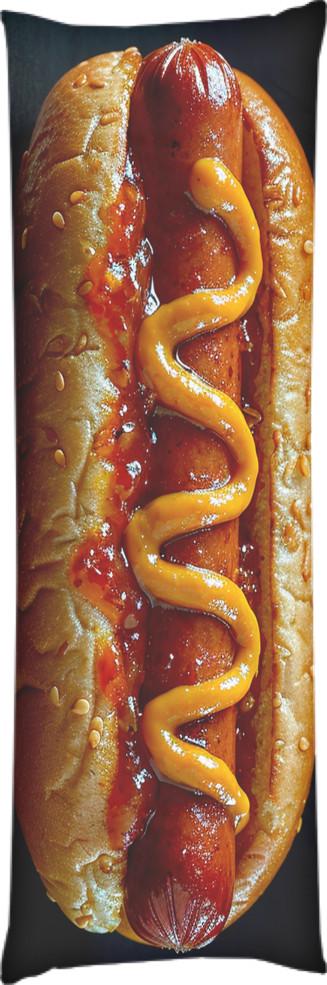 Подушка дакимакура Hot Dog 60x180 см (14106846)