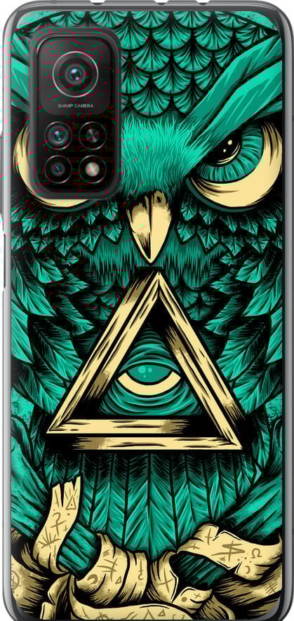 Чехол на Xiaomi Mi 10T Сова Арт-тату (3971u-2096-42517)