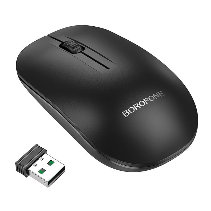 Комп'ютерна мишка бездротова Borofone Planet business wireless mouse BG14 Чорний (22562487)