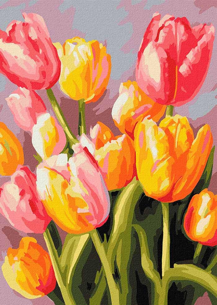 Картина по номерах Ideyka Весняний букет 40х50 см (KHO3268)