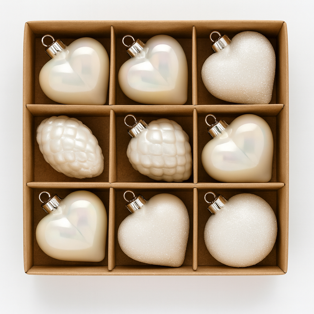 Шарики елочные новогодние Stenson 9662 пластиковые 4,5 см 9 шт. (582704)