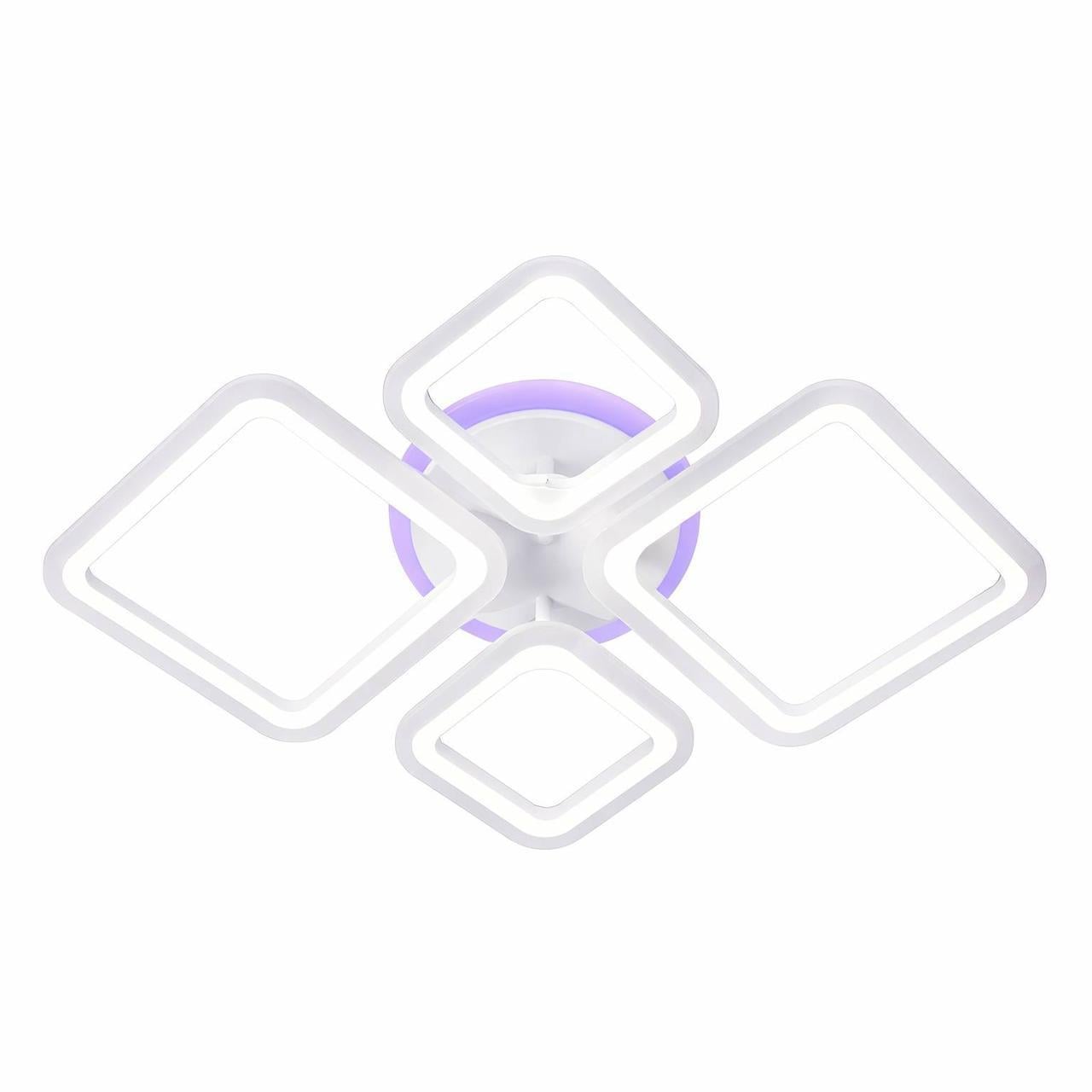 Люстра LED на пульте Svet 96W SL-5331/2+2 WT+RGB Белый Люстра LED на пульте Svet 96W SL-5331/2+2 WT+RGB Белый