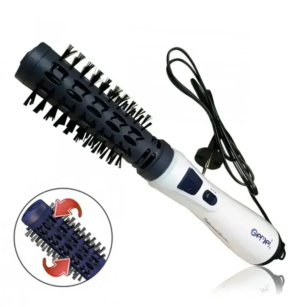 Фен щетка расческа для вращающихся волос 1000 Вт, Gemei GM-4826 (L) - фото 2 Фен щетка расческа для вращающихся волос 1000 Вт, Gemei GM-4826 (L) - фото 2