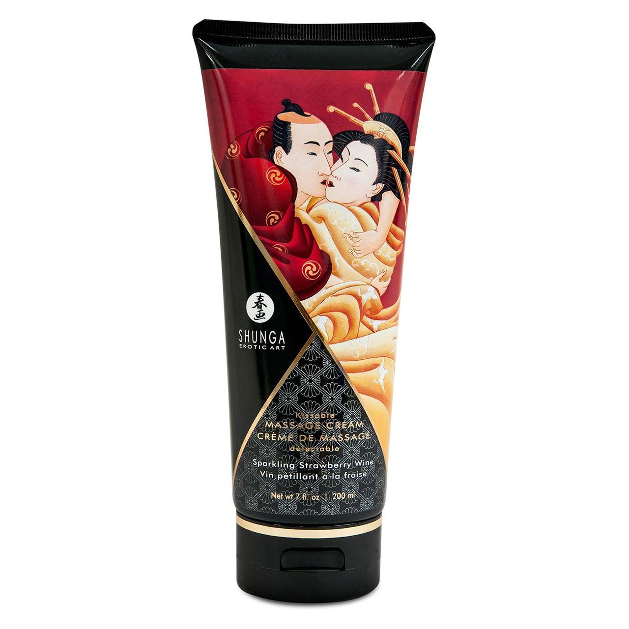ᐉ Съедобный массажный крем Shunga Kissable massage cream Sparkling ...