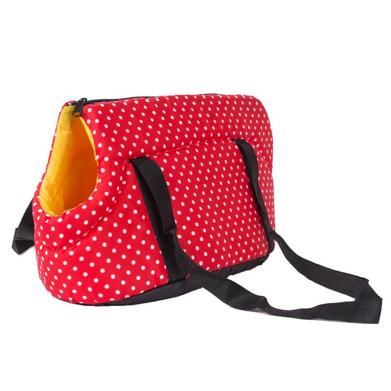 Сумка-переноска Lesko H1 Dot для собак 42х21х21 см Червоний Сумка-переноска Lesko H1 Dot для собак 42х21х21 см Червоний