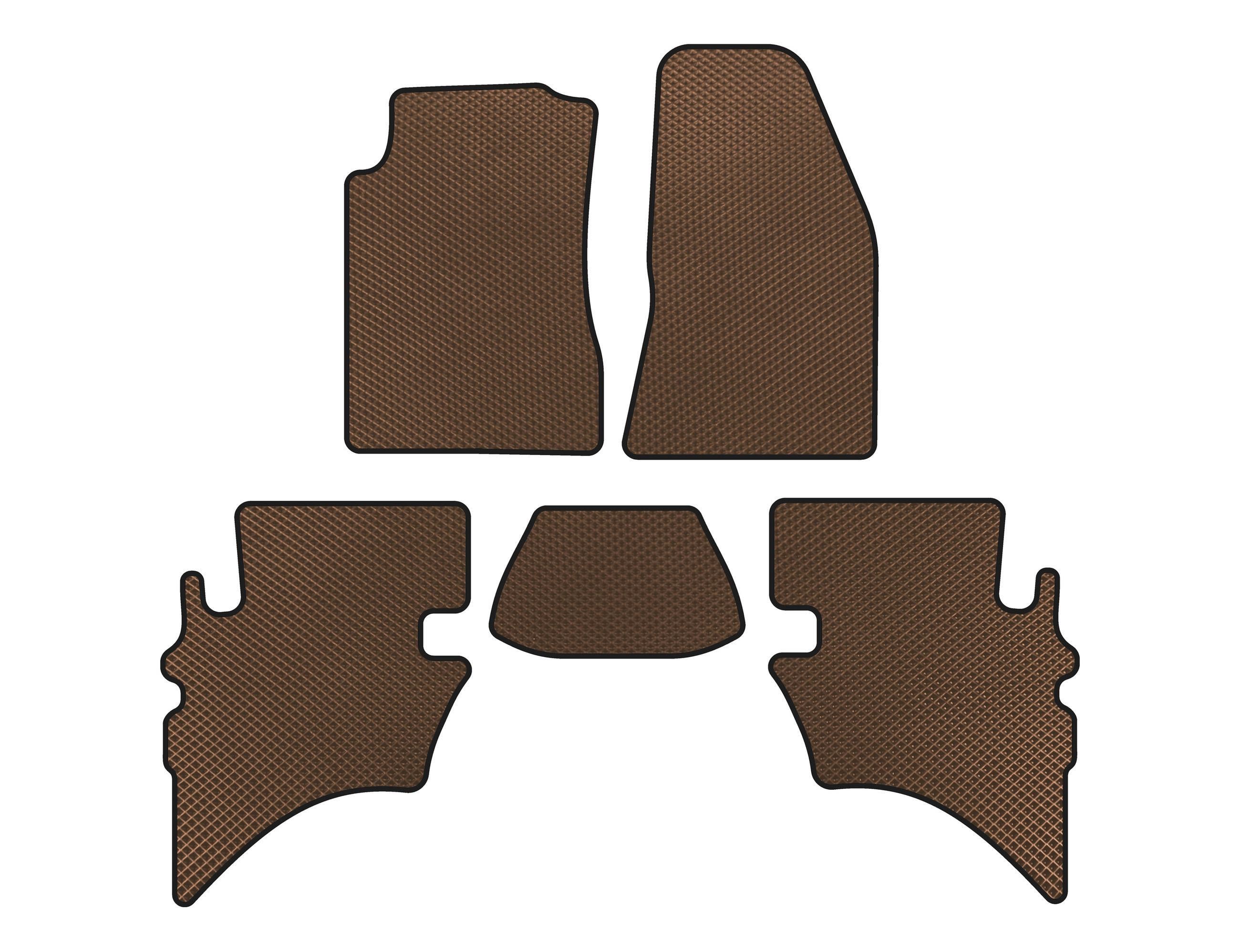 Коврики Digital Designs EVA для Ford Ranger 2002-2006 гг. этилвинилацетат Коричневый (141586)