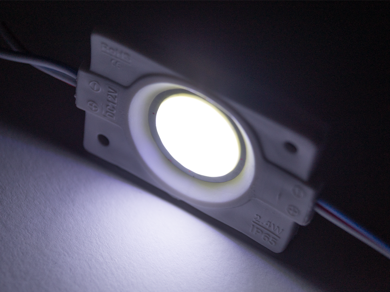 Світлодіодний модуль COB LED 12В 2.4Вт IP65 6500К холодний білий (2438) - фото 4