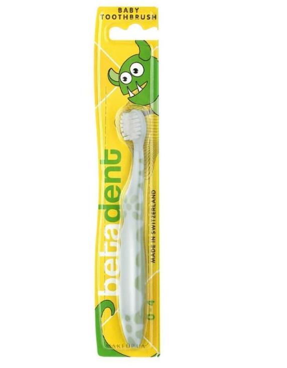 Зубна щітка дитяча Betadent baby від 0 до 4 років Блакитний (7157) Зубна щітка дитяча Betadent baby від 0 до 4 років Блакитний (7157)
