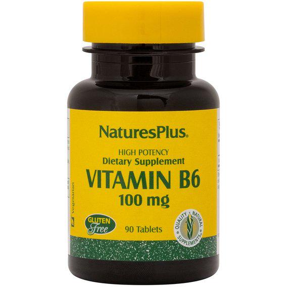 Пірідоксин Nature's Plus Vitamin B6 100 мг 90 Tabs (NTP1650)