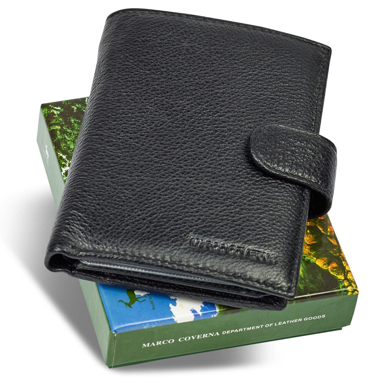 Кошелек мужской Marco Coverna вертикального типа из натуральной кожи под документы Черный (MC-5176-1) - фото 3 Кошелек мужской Marco Coverna вертикального типа из натуральной кожи под документы Черный (MC-5176-1) - фото 3