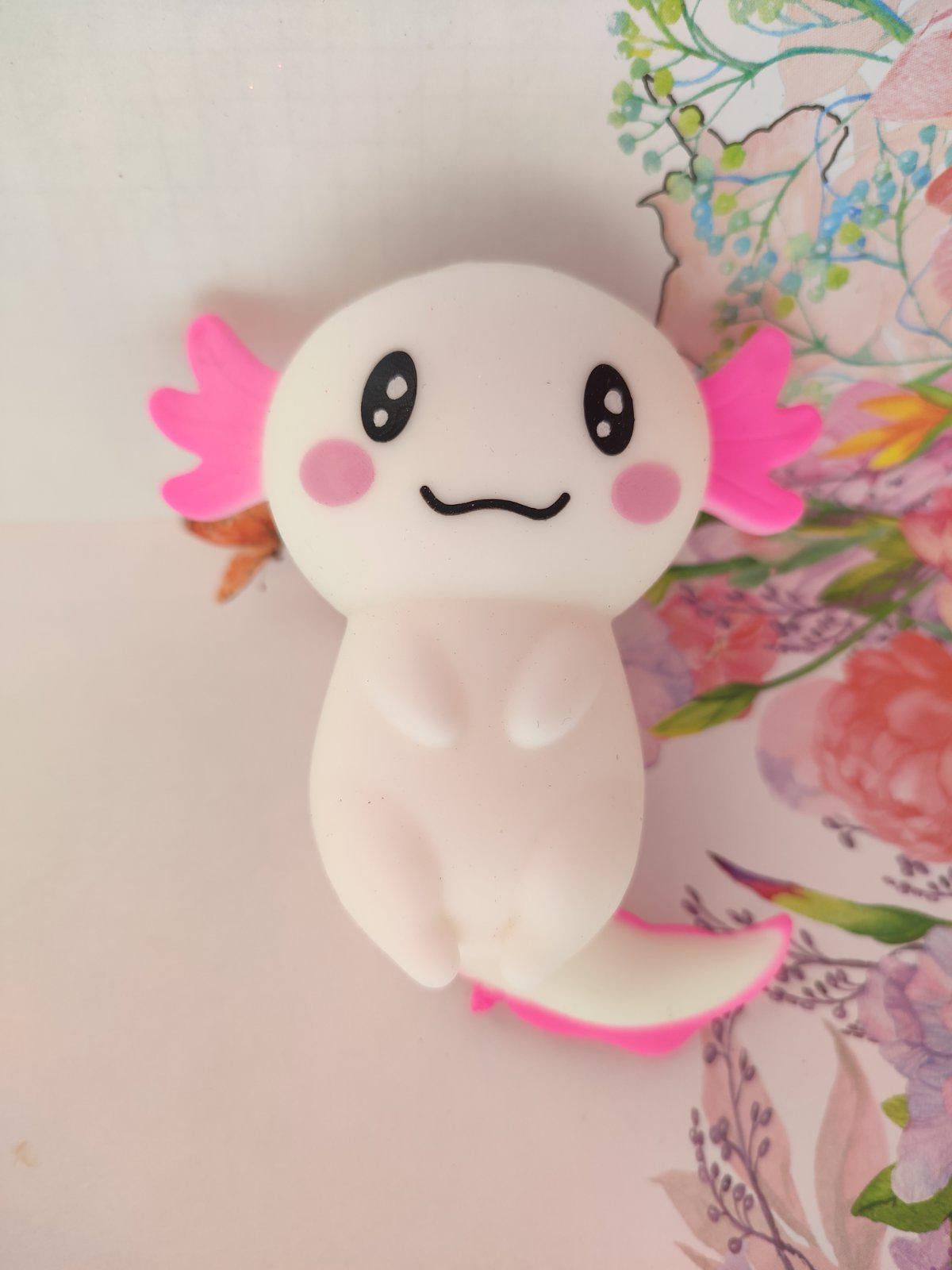 Игрушка-антистересс мялка Сквиши Аксолотль Белый (22756)