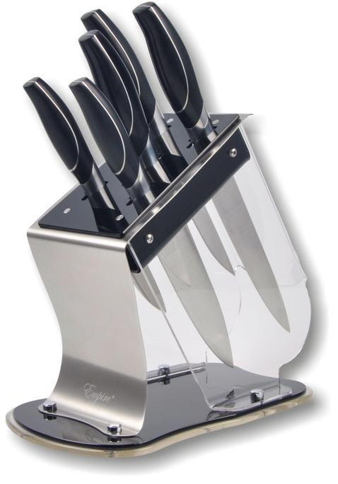 Ножи кухонные Empire Твин на акриловой подставке 5 шт.