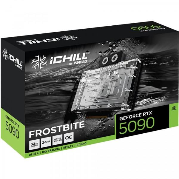 Відеокарта GeForce RTX5090 Inno3D ICHILL FROSTBITE 32GB GDDR7 512bit PCI Express 5.0 - фото 2