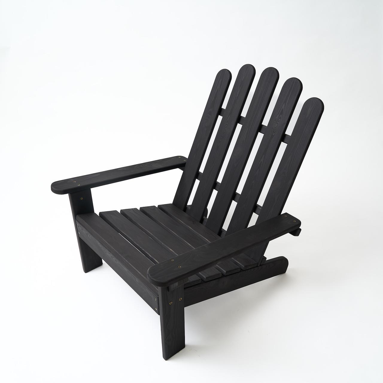 Кресло дачное деревянное из сосны Черный (2553498053) - фото 4 Кресло дачное деревянное из сосны Черный (2553498053) - фото 4