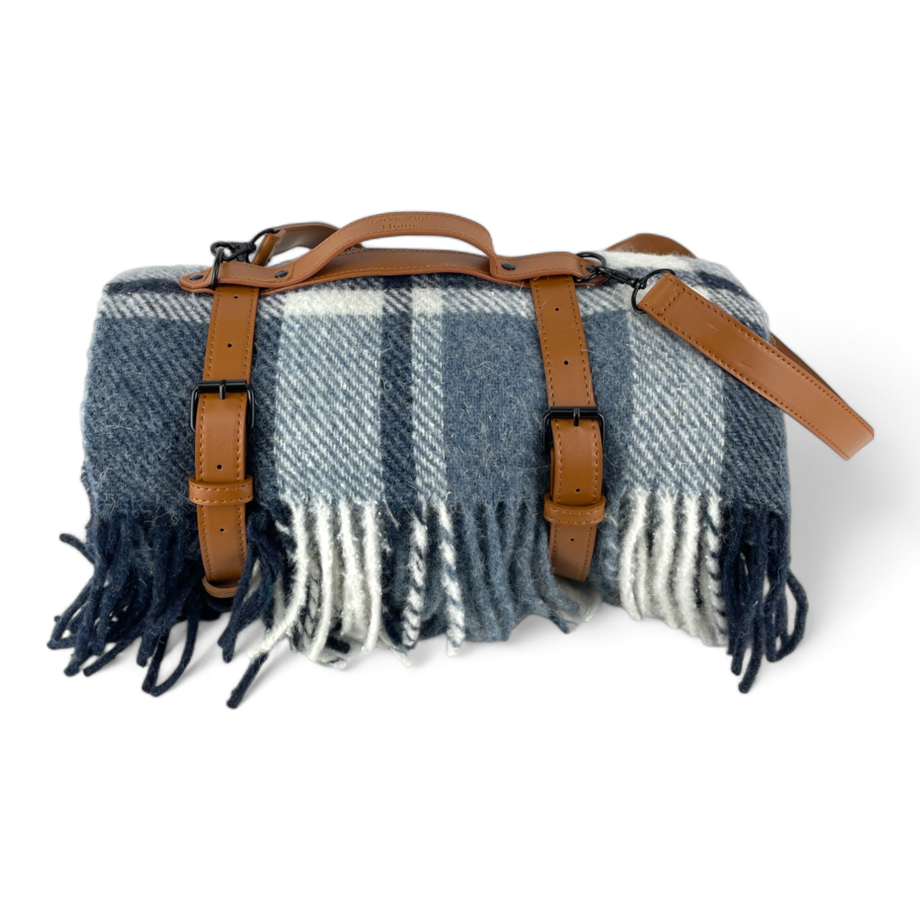 Плед Vladi 140x200 см Сірий/Блакитний/Синій (6038-R) Плед Vladi 140x200 см Сірий/Блакитний/Синій (6038-R)