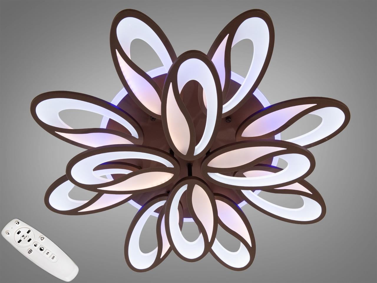 Люстра потолочная с димером LED 8090/8+4CF 3col dim (2437593425) Люстра потолочная с димером LED 8090/8+4CF 3col dim (2437593425)