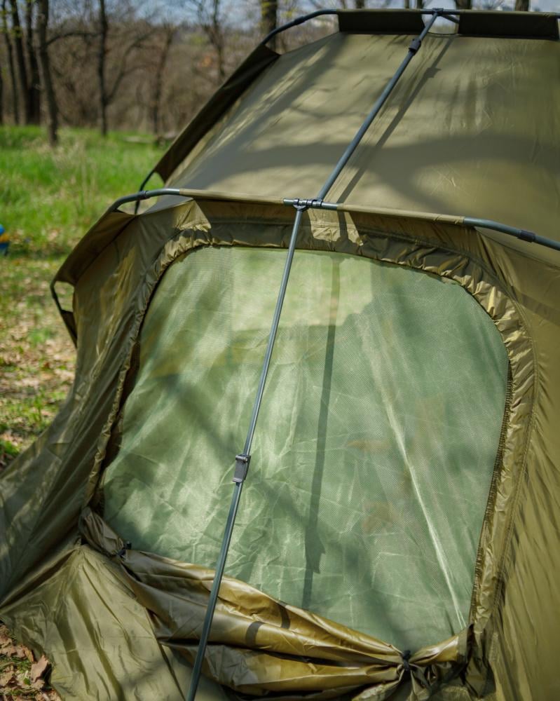 Палатка карповая RANGER EXP 3-mann Bivvy трехместная четырехсезонная с зимним покрытием 175х400х330 см (RA6611) - фото 7