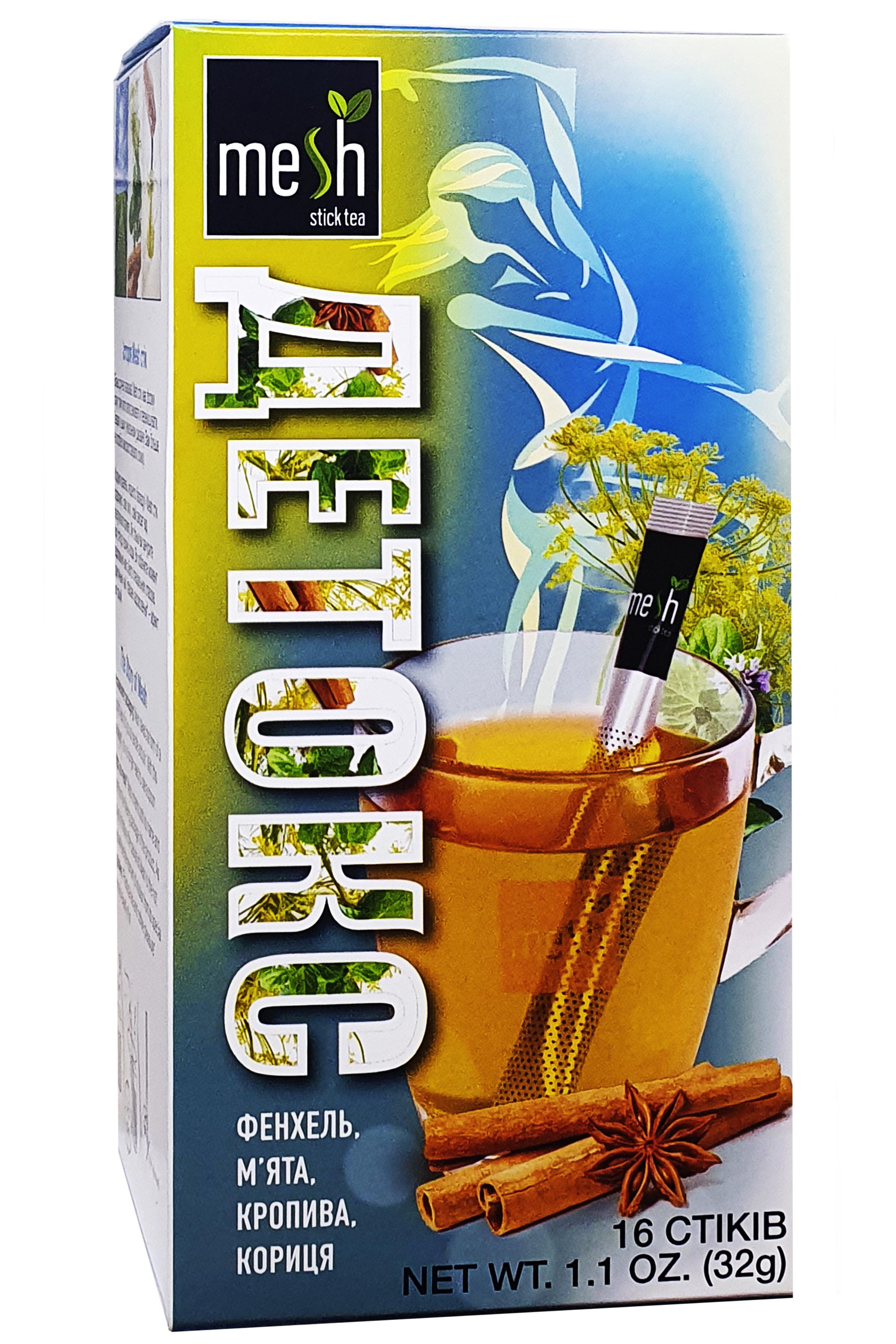 Чай трявяной Mesh ДЕТОКС в пакетиках 16 шт. по 2 г (58917)