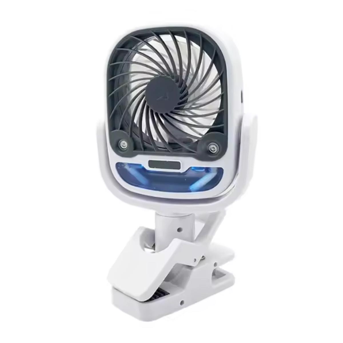 Вентилятор-зволожувач Arctic Cool Clamp портативний охолодний USB на прищіпці з підсвічуванням White/Grey (200307) - фото 4