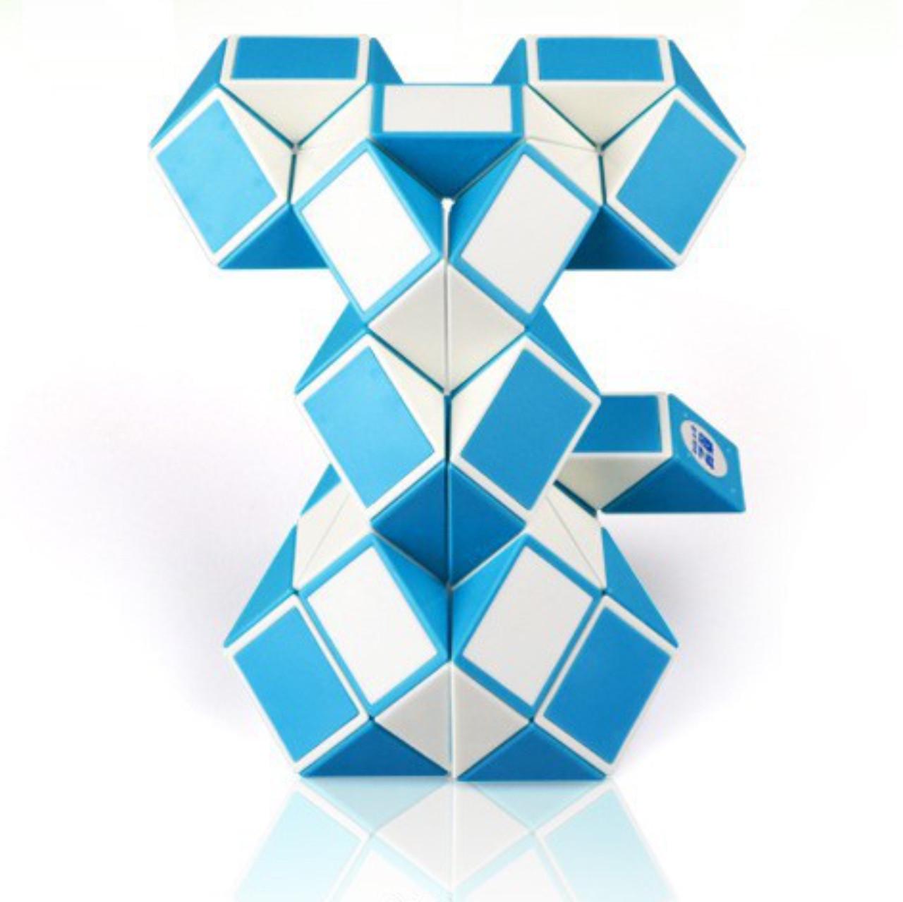 Головоломка змейка QiYi Rubik's Snake 72 элемента 126 см Blue (135559)