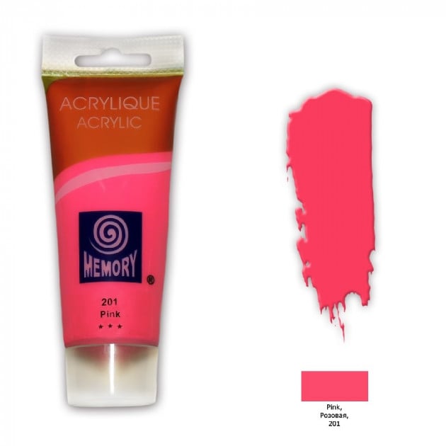 Краска акриловая Memory professional 75 мл Розовый