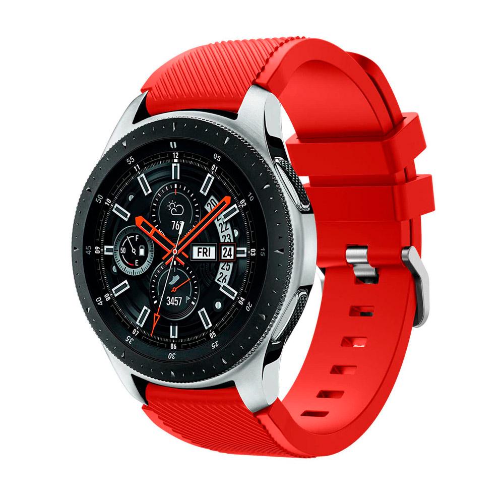 Силиконовый ремешок Watchbands для Samsung Galaxy Watch 46 мм Красный (WB001RED46) - фото 3