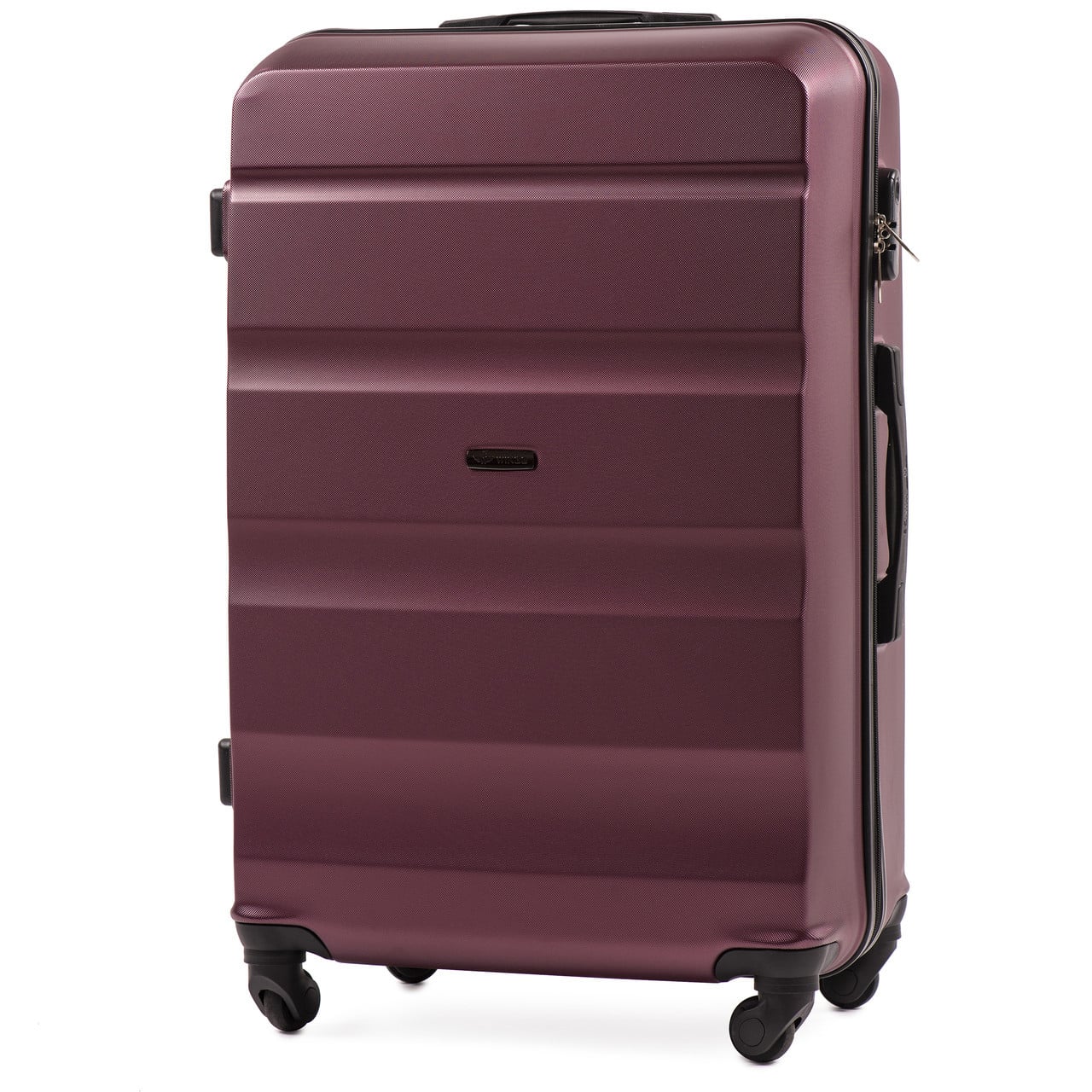 Чемодан пластиковый Wings AT01 большой на 4 колесах 75х48х30 см 93 л Бордовый