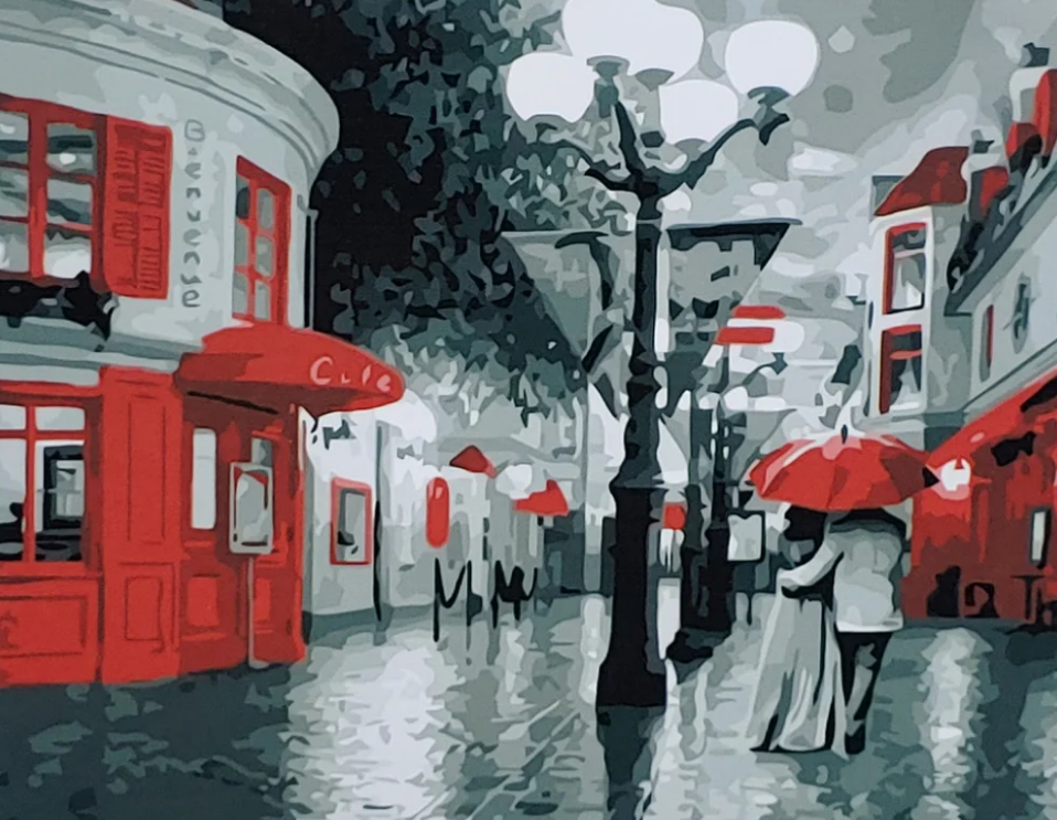 Картина по номерам Strateg Вечерняя прогулка 40x50 см (GS072)