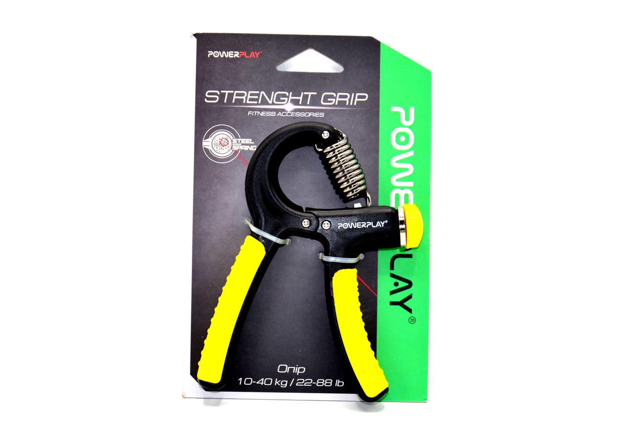 Еспандер кистьовий PowerPlay PP-4323 Strength Grip з регульованим навантаженням 10-40 кг Чорно-жовтий (A-012883) - фото 9 Еспандер кистьовий PowerPlay PP-4323 Strength Grip з регульованим навантаженням 10-40 кг Чорно-жовтий (A-012883) - фото 9